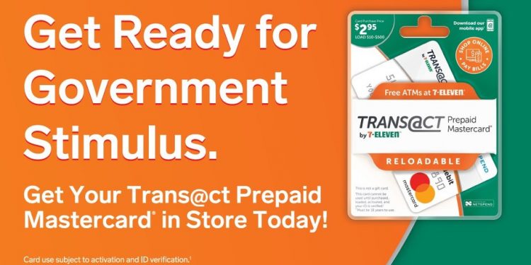 This week, the U.S. Treasury Department began sending out economic impact – or stimulus – payments, in response to the COVID-19 pandemic. However, some people may have to wait weeks or months to receive their payments by mail. With its Trans@ct by 7-Eleven® Prepaid Mastercard®, 7-Eleven, Inc. provides a convenient solution to under- and un-banked individuals and families to help them receive these much-needed funds faster than a paper check.