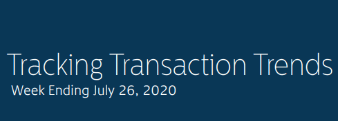 PSCU Tracking Transaction Trends Amid COVID-19: Week Ending July 26, 2020